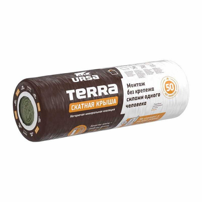 Утеплитель Урса Terra скатная крыша 180х1200х3500